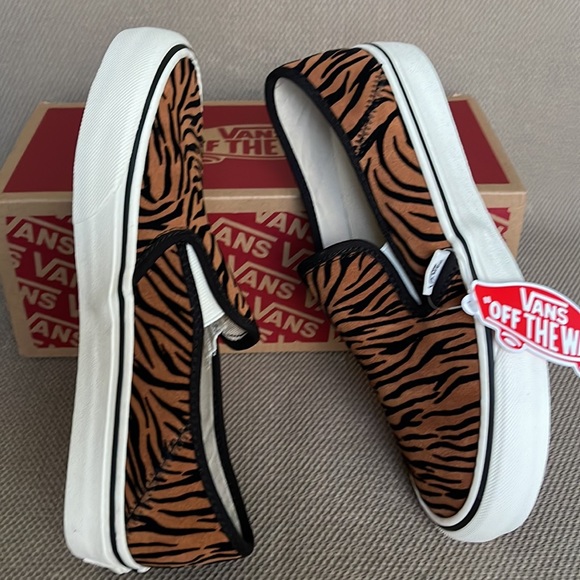 Vans Slip-On Safari Animal Stripes Black Marshmallow WMNS - Picture 12 of 16